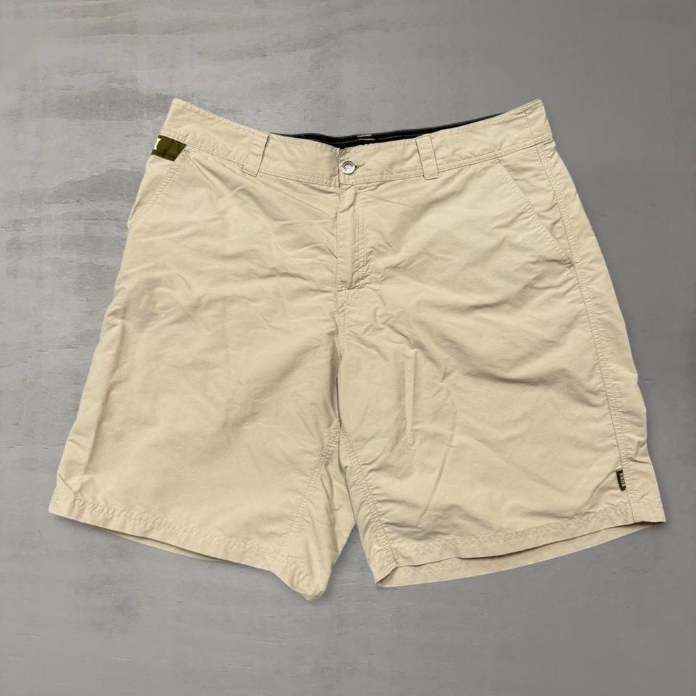 Howler Bros Horizon Hybrid Shorts Tan Nylon Outdoor Fishing 38